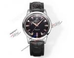 Swiss 9015 Longines Conquest Heritage Black Dial SS Case Replica Watches 